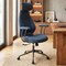 Ergonomic Office Chair Computer Desk Chair with 2D Headrest and Rocking Backrest-Brown